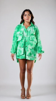TROUSERS GREEN AMESTEC DE IN CU POLIESTER